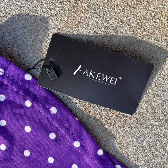 Purple Polka Dot Women's Top - Picture 2 of 5